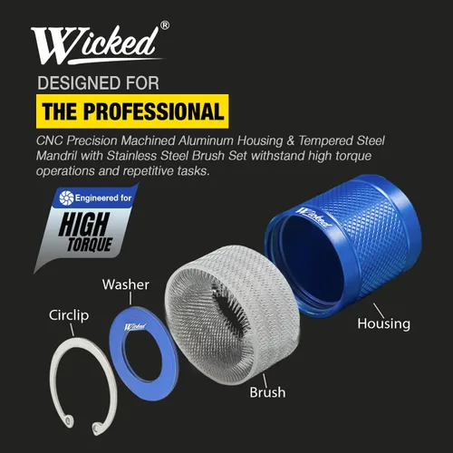 Vista 3 de WICKED Limpiador de tuberías de cobre de 1 pulgada, el servicio extremo original totalmente reparable, herramienta profesional de fontanero