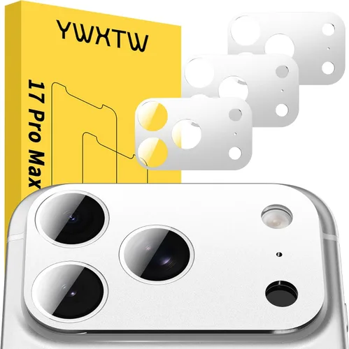 Vista 30 de YWXTW Protector de lente de cámara para iPhone 17 Pro, cobertura completa, protector de pantalla de lente de vidrio templado para iPhone 17 Pro