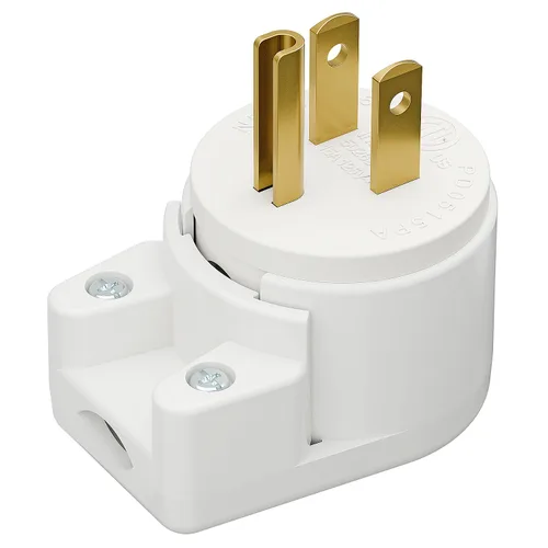 Vista 24 de Nema 5-15P Enchufe de 90 grados, Plugrand ETL Listado 15A 125V Enchufe