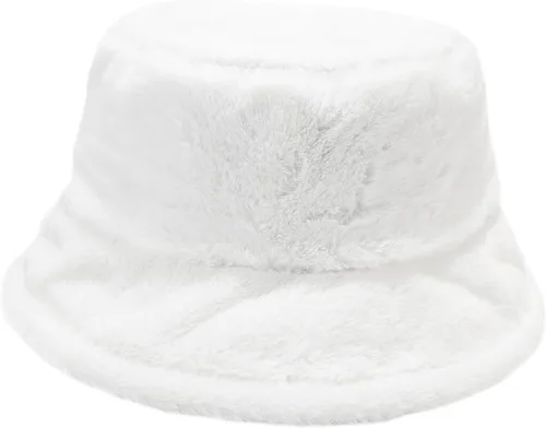 Vista 9 de Sombrero de cubo esponjoso de invierno mullido de piel peluda sombreros de pescador de piel sintética de felpa sombrero cálido para mujer