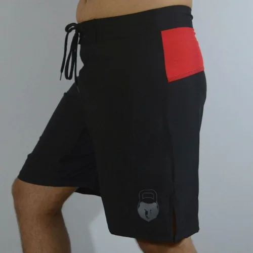 Vista 3 de Sanguine Pantalones cortos para entrenamiento de boxeo, pantalones cortos resistentes para lucha en jaula, pantalones cortos de entrenamiento Muay