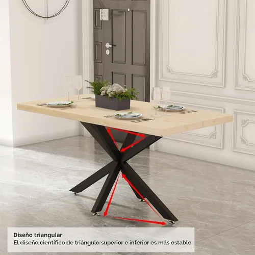 Vista 2 de Patas de mesa de comedor modernas de metal de 30 pulgadas con ventosas, base de escritorio resistente para superficie de mármol, vidrio, madera
