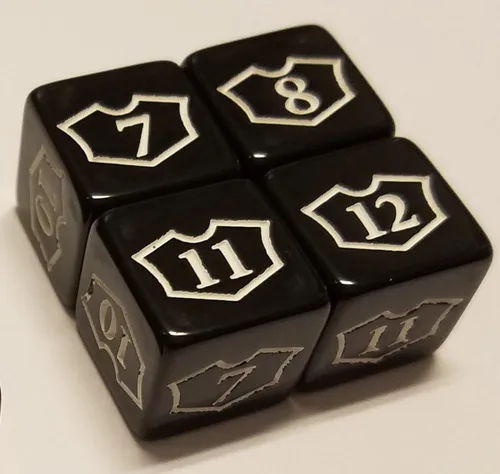 Vista 5 de 14 dados de contador y lealtad para Magic: The Gathering y otros juegos/CCG MTG