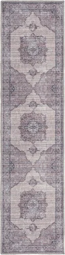 Vista 3 de Unique Loom Mangata Collection - Alfombra de área Mariah (Runner 2' 0" x 7' 10", marfil y gris/negro)