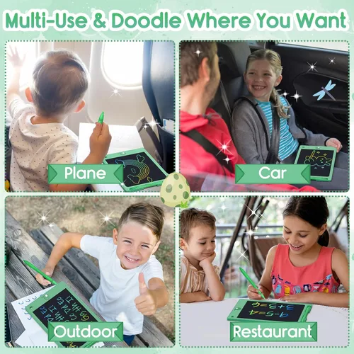 Vista 5 de FLUESTON Juguetes Tableta LCD de Escritura para Niños Pequeños, Juguetes para Niños y Niñas de 3, 4, 5, 6, 7, 8 Años, 8.8 Pulgadas, 1 Unidad en 1