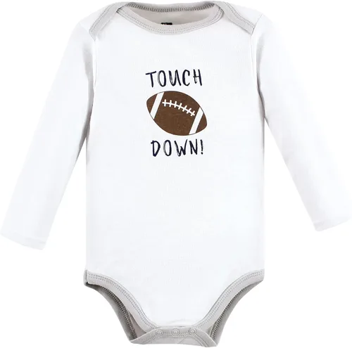 Vista 132 de Hudson Baby baby-boys Cotton Long-sleeve Bodysuits 5-pack
