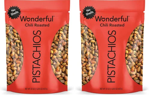 Vista 18 de Maravillosos Pistachos Sin Cáscara, Nueces Asadas al Chile, Bolsa resellable de 22 onzas, Aperitivos con Proteína, Sin gluten, Snack Saludable