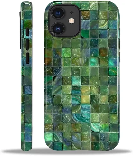 Vista 11 de Funda para iPhone 11 Funda, Diseño de Plantas de Nave Espacial Alienígena - Protección Dual Híbrida Silicona + PC Duro Resistente a Golpes Cubierta