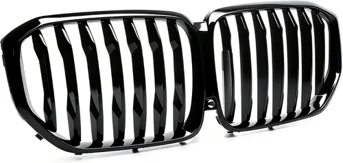 Vista 3 de MotorFansClub Parrilla de rejilla para BMW X5 G05 xDrive40i xDrive50i xDrive45e M50i 2019 2020 2021 2022 2023 parrilla frontal de repuesto negro