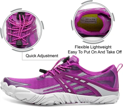 Vista 5 de L-RUN Athletic Water Hiking Shoes Beach Sports Shoes for Swim Toe Shoes Women Men