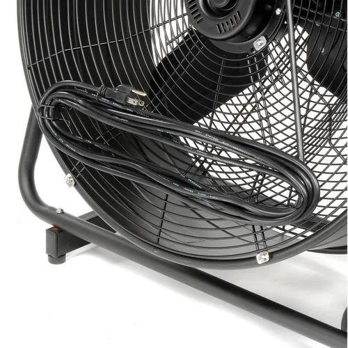 Vista 6 de Global Industrial Ventilador de tambor inclinable portátil de 24" de diámetro, 7700 CFM, 1/3 HP, 1 fase, 2 velocidades, 120 voltaje, 1100 RPM