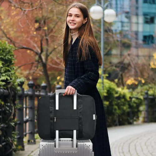 Vista 7 de For Spirit Airlines - Bolsa de viaje plegable de 18 x 14 x 8 pulgadas, bolsa de viaje debajo del asiento, equipaje de mano para mujeres y hombres