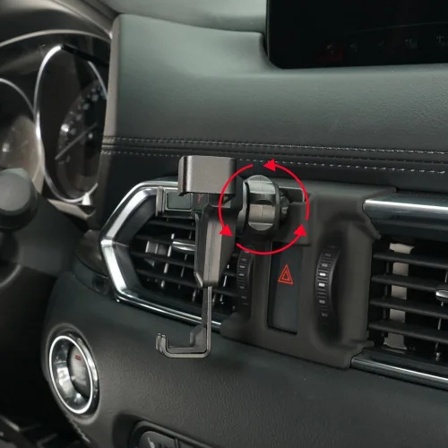 Vista 3 de BEERTE Soporte de teléfono de coche para Mazda CX-5 2017-2026 con ventilación de aire ajustable para tablero de instrumentos de automóvil, soporte