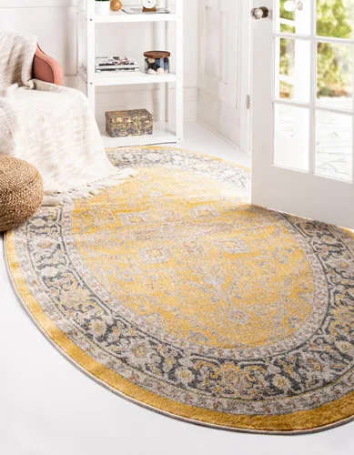 Vista 11 de Unique Loom Colección Baracoa - Alfombra de área Prado (2 pies 2 pulgadas x 3 pies 1 pulgada, Rectangular, Gris/Azul)