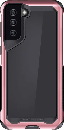 Vista 51 de Ghostek Atomic - Funda delgada para Galaxy Z Flip 4, parte trasera de aramida con parachoques de aluminio rojo, funda protectora de doble capa a