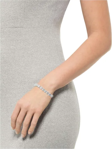 Vista 2 de Tienda Essentials Plated Sterling Silver Round Cut Cubic Zirconia Tennis Bracelet
