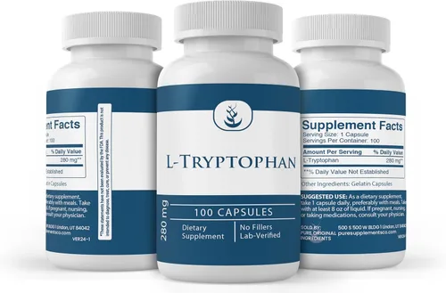 Vista 4 de Pure Original Ingredients L-triptófano, (100 cápsulas) siempre puro, sin aditivos ni rellenos, verificado por laboratorio