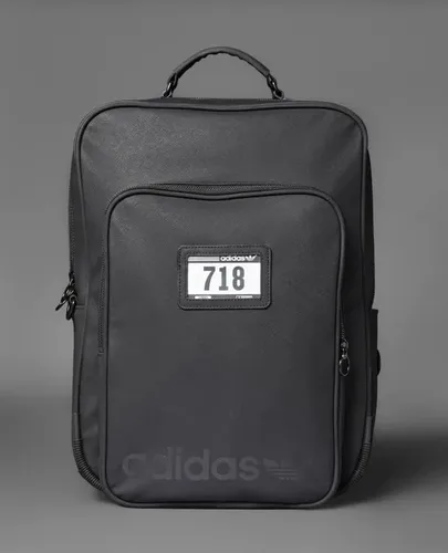 Vista 2 de ADIDAS Mochila mediana original versión azul color negro Negro M Paquete de moda