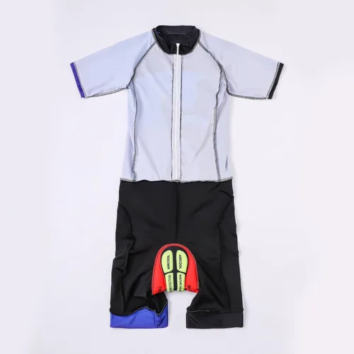 Vista 5 de UGLY FROG Traje de triatlón para hombre de manga corta Jersey de piernas cortas Skinsuit Tri Kit Ciclismo Skinsuit Team Bike Ropa