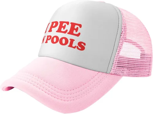 Vista 2 de Gorra de béisbol unisex con texto en inglés I Pee in Pools, gorra ajustable