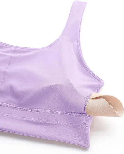 Vista 4 de CRZ YOGA Butterluxe - Brasier deportivo con espalda en U para mujer, cuello redondo, acolchado, de bajo impacto, para yoga, entrenamiento