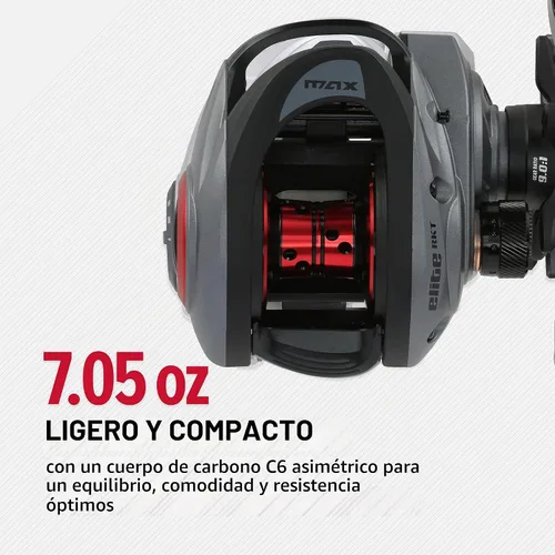 Vista 4 de Abu Garcia Max Elite - Carrete de pesca Baitcast de perfil bajo