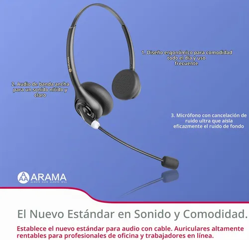 Vista 7 de Arama Auriculares para teléfono celular con micrófono, cable de 0.1 in