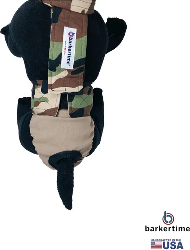 Vista 8 de Pañal para perro Camo on Brown, XS, con agujero para la cola, fabricado en Estados Unidos