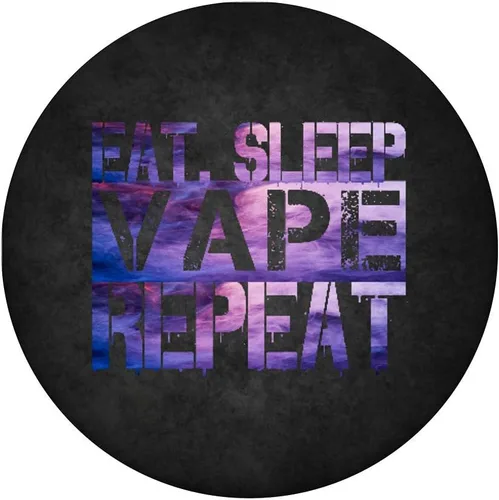 Vista 3 de Eat Sleep Vape Repeat Vaping Purple Clouds Sub Ohm Vape Life - PopSockets Grip and Stand for Phones and Tablets
