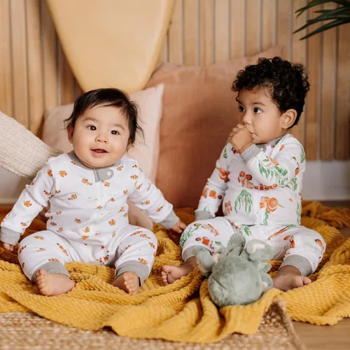 Vista 57 de Burt's Bees Baby - Pijama de una pieza para bebé, mameluco para dormir y jugar, algodón 100% orgánico, cremallera frontal