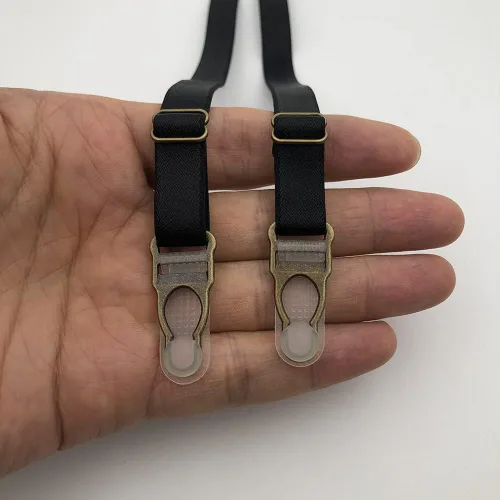 Vista 4 de VEVESI 1/2" liguero clips ligas extremo hebilla para hacer piezas de ropa DIY/accesorios de reemplazo, Bronce antiguo