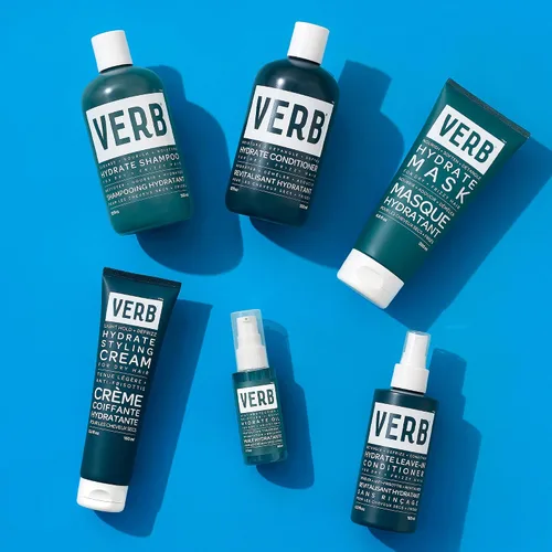 Vista 9 de VERB Hydrate Shampoo limpia el cabello seco y encrespado para reducir el encrespamiento y añadir humedad al cabello