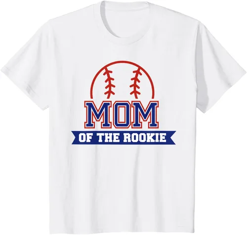 Vista 34 de Mom of Rookie - Camiseta de béisbol para primer cumpleaños, Blanco