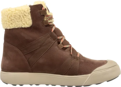 Vista 6 de KEEN Botas Elle de invierno impermeables de media pantorrilla para mujer, CastañoArcilla Roja