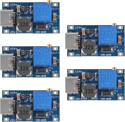 Vista 8 de AITRIP 10 piezas MT3608 DC-DC convertidor de impulso 2A módulo ajustable de aumento de voltaje regulador de voltaje de entrada 2V-24V a 5V-28V
