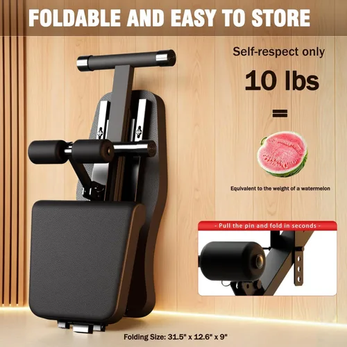Vista 8 de ALSO GO Adjustable Weight Bench, Workout Benches with Leg Extension, Foldable Incline Decline Bench Press, Roman Chair, Full Body Strength Training