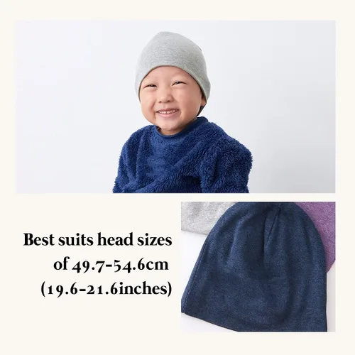 Vista 4 de CHARM Gorro orgánico para niños Slouchy algodón para niños