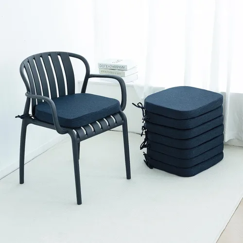 Vista 14 de Helios&Hestia Cojines para sillas de comedor de interior con lazos para cocina, cojines de asiento para exteriores con funda extraíble, parte Beige
