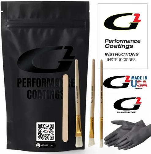 Vista 3 de Kit de pintura para pinzas de freno G2 de alta temperatura - Alto brillo, resistente al desgaste y al calor, sistema de pintura epoxi - Se seca Negro