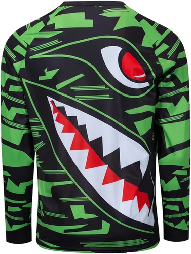 Vista 105 de Hotlion Camiseta de ciclismo para hombre, manga larga, MTB Motocross, ropa de carreras todoterreno