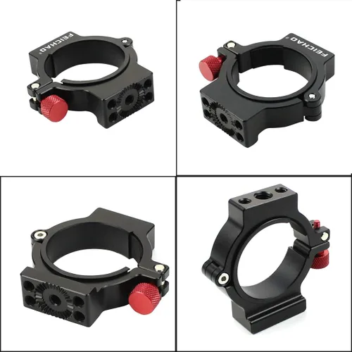 Vista 9 de Adaptador de junta tórica Estabilizador de 3 ejes 1/4 Tornillo de extensión de anillo de expansión Micrófono Montaje de luz de video LED Compatible