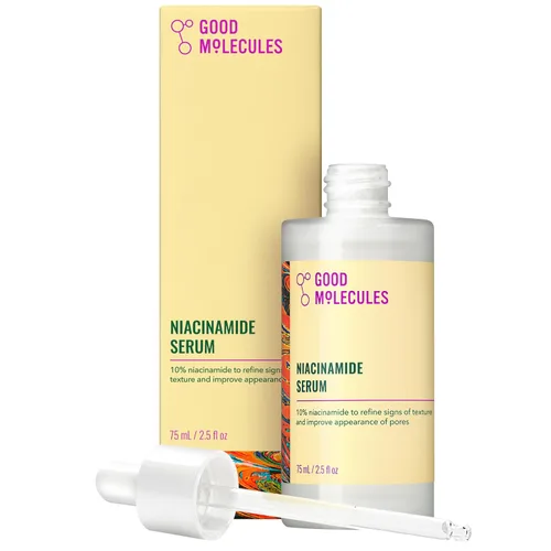 Vista 10 de Good Molecules Suero de niacinamida - Suero facial B3 equilibrante de niacinamida al 10% para acné, tono, textura, iluminador e hidratante