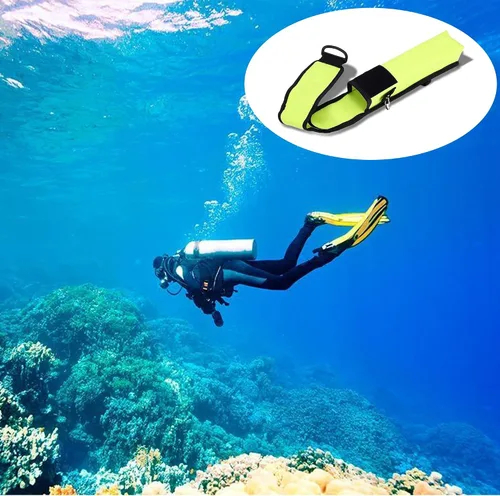 Vista 8 de OUKENS Soporte para tanque de buceo, bolsa de tanque de oxígeno con correa ajustable, bolsa de tanque de buceo portátil de PVC 600D para buceo