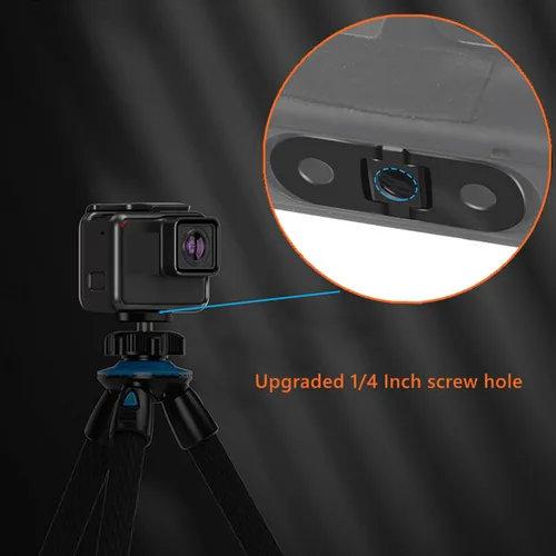 Vista 4 de Dedos plegables de repuesto para Gopro, adaptador de base de montaje plegable magnético con puerto de conector de trípode estándar de 1/4