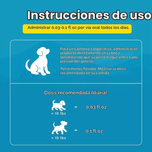Vista 9 de Paramount Pet Health Glucosamina totalmente natural para perros – 260 mg de glucosamina para perros pequeños – Suplemento líquido