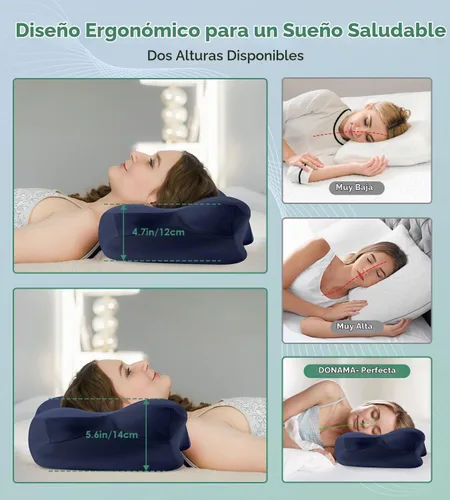 Vista 3 de DONAMA Cervical Pillow Ergonomic Memory Foam Pillow for Neck Support