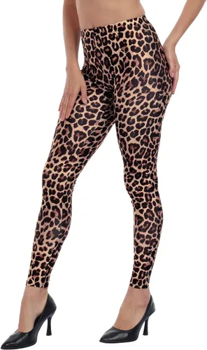 Vista 9 de HDE Leggings de entrenamiento de diseño moderno - Divertidos patrones estampados gráficos a la moda A. Rayas del arco iris