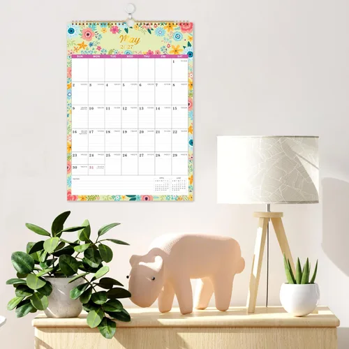 Vista 3 de Calendario de pared 2026 - Calendario 2026, calendario de pared mensual (12 meses) con papel grueso, enero de 2026 a diciembre de 2026, 12 x 17