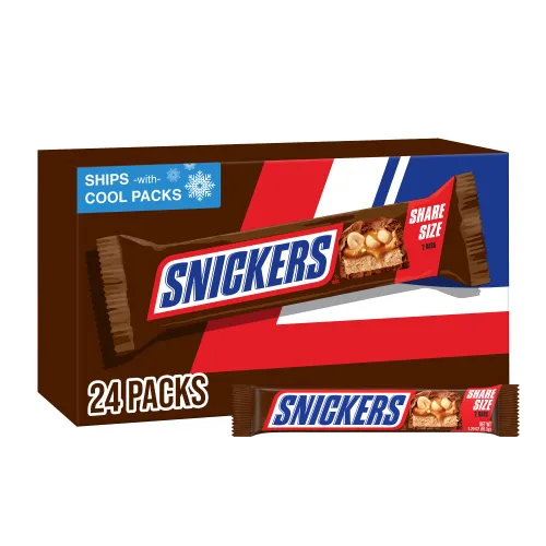 Vista 10 de Barras de caramelo y chocolate tamaño grande Snickers
