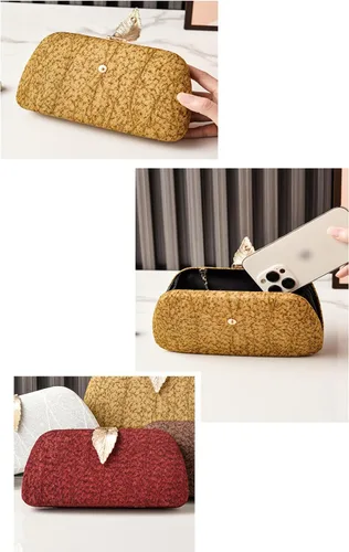Vista 3 de Bolso de mano para mujer, bolso de noche, bolso de mano para mujer, bolso cruzado para boda, fiesta, baile de graduación